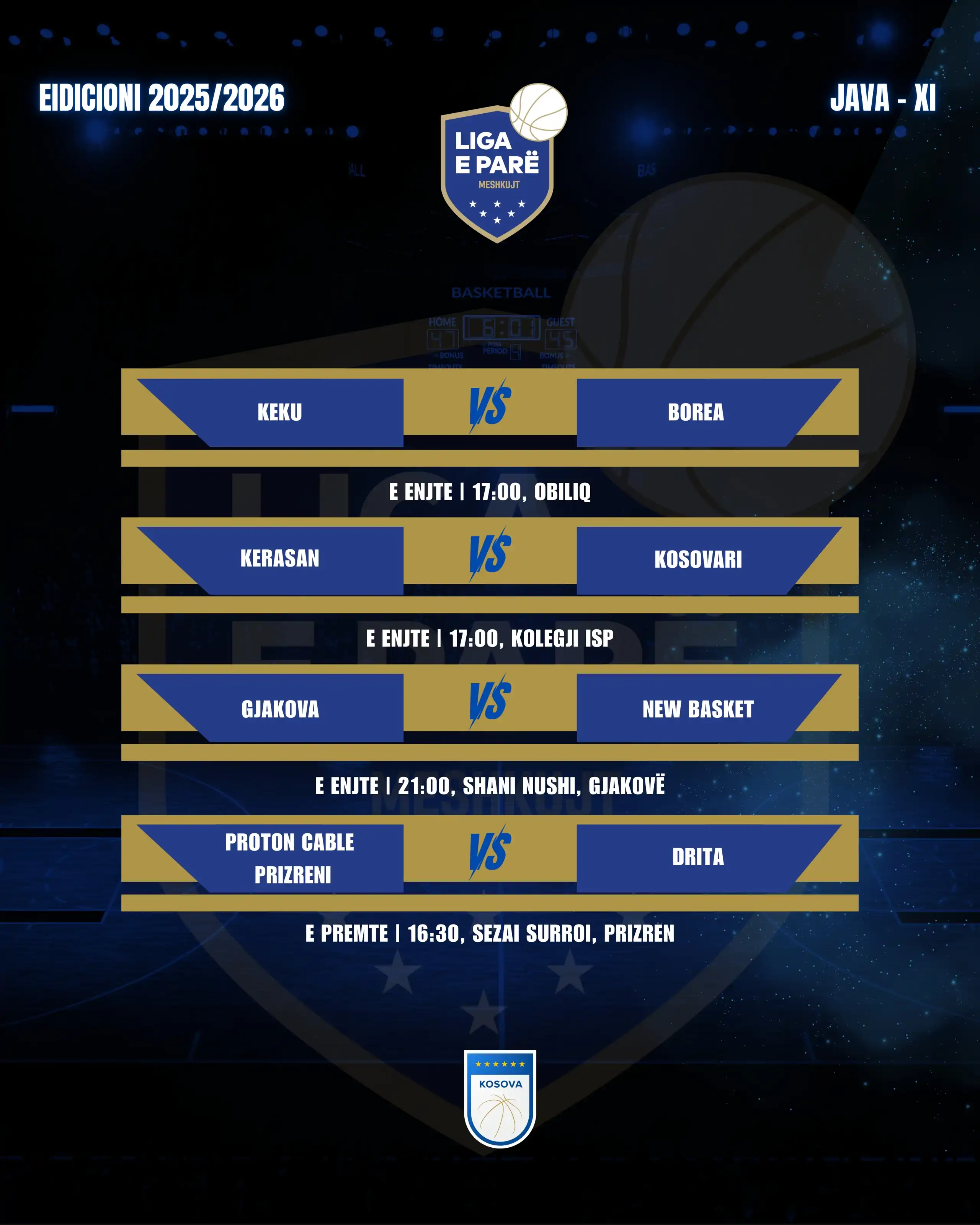 Derbi mes Proton Cable Prizrenit dhe Dritës